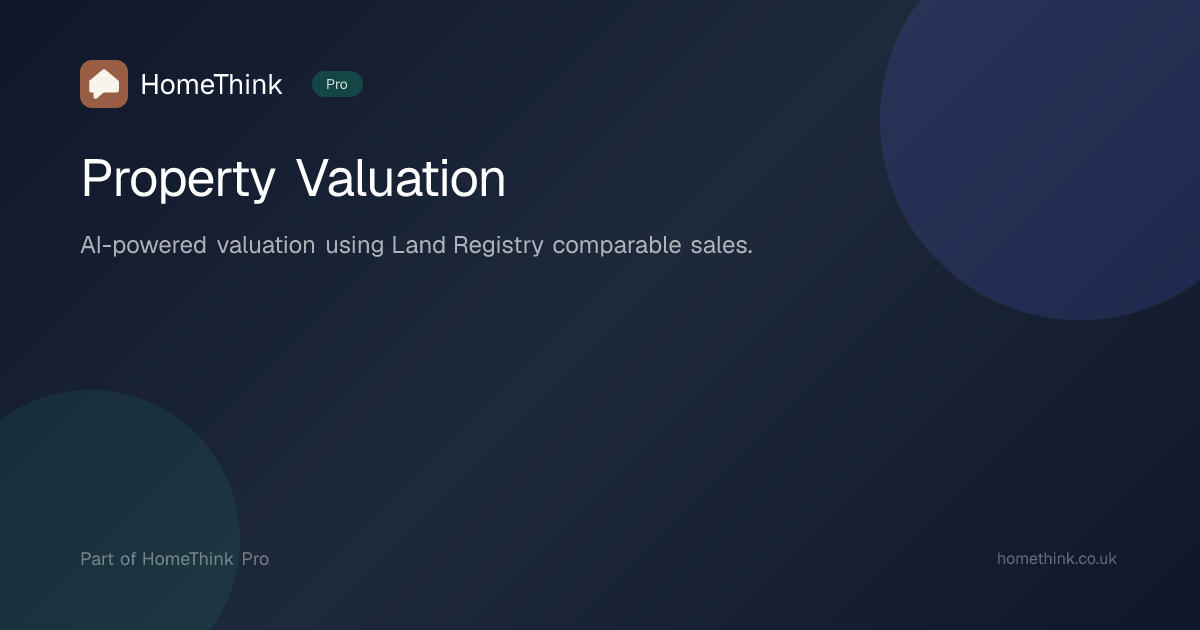 Free Property Valuation — AI-Powered UK House Price Estimator | HomeThink